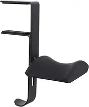 CAXUSD Adjustable Under Desk Headphone Stand Clip Headset Holder for Easy Installation Durable and Sturdy Design with Softening Pad for Over Ear Headsets Chic Aesthetic and Quick Assembly