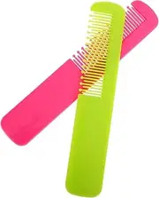 MOBUTOFU 2pcs Hair Comb Purse Comb Big Comb Wide Tooth Small Comb Cradle Cap Shampoo Comb for Mini Wide Tooth Comb Newborn Comb Newborn Hair Brush Comb Mini Combs