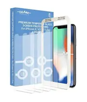 Screen Protectors (4 Pack) for iPhone X, iPhone XS, iPhone 11 Pro (NOT for 11)