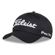 Titleist Golf Tour Performance TrueFit FJ/PrtoV1 Hat - Black/White Size: 7 1/2