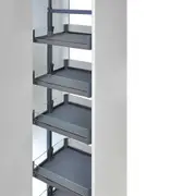 Elite Galley Pull Out Pantry - 300mm Cupboard - 1400mm-1700mm Adjustable Height