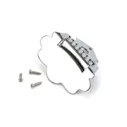 Mandolin Tailpiece Metal Tailpiece for 8 String Mandolin Silver Guitar Transducer Sound Pickup Instrument