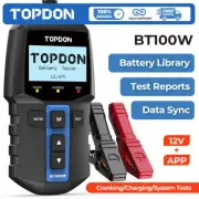 TOPDON BT100W 12V Bluetooth Car Battery Tester Charging Cranking Tester 2 in 1