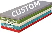 SINCERE Custom Cut Cushion Indoor/Outdoor, Window Seat Bench Pillow, Made to Order Non-Slip Foam Pad, Waterproof Patio Chair Cushion, Garden Furniture Saggy Sofa Cushion Replacement, Back Cushion