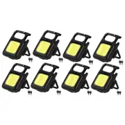 Rechargeable Torch Camping Mini COB LED Key Ring Flashlight