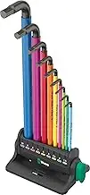 Wera 950/9 Hex-Plus Metric BlackLaser 3 L-Key Set, Multicolour (9-Piece Set)