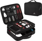 Travel Electronics Organizer Bag - Water Resistant Tech Storage Case