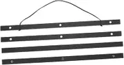 HYTROVE 4pcs Magnetic Scroll Picture Board Hangers Wall Hooks Magnetic Frames for Wall Cord Wall Scroll Hanger Wall Hanging Strips Door Poster Tape Drywall Picture Hanging Nails Wood Black