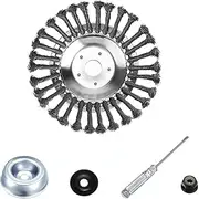 6/8" Weed Brush Steel Wire Trimmer Wheel Garden Lawnmower Grass Cutter Head