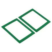 2 Pcs Magnetic Picture Frame PVC Magnets Holds Photo Green 6x8 Inch