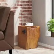 vidaXL Solid Teak Wood Stool, Durable and Stable, 11.8" x 11.8" x 15.7" Brown vi