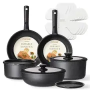 15pcs Pots and Pans Set Non Stick, Cookware Sets, Kitchen Set, Oven/Dishwashe...