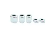 5pc Zyliss Twist & Seal Food Container Storage Organiser Set w Lid Clear White