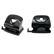 Stat 2 Hole Large Punch (30 sheets) - Plastic Black