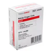Tech-Med Nitrile Pre-Rolled Finger Cots Latex-Free Small Disposable 144/Bx