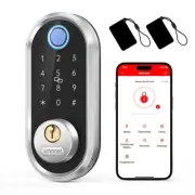 Smart Deadbolt, SMONET Fingerprint Electronic Deadbolt Door Lock with Keypad-...