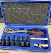Adjustable Torque Wrench Set with 9 pieces and Case