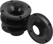 NOLITOY 4pcs Round Horn Speaker Adapter: Plastic 80mm Horn Tweeter Speaker For Stage And Music Performances - For Easy Setup