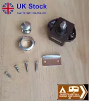 Push Button Catch Lock Cupboard Door Cabinet Drawer for caravan, camper and boat