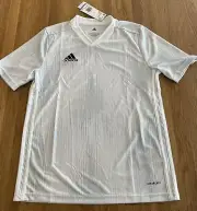 Adidas Tiro 19 Football/Soccer Youth Jersey Size L White New With Tags