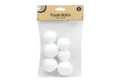 72 x Assorted Styrofoam Craft Balls Solid Modelling Foam Polystyrene Spheres Art Pack