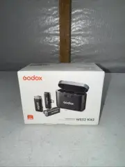 GODOX WES2 Kit2 Wireless Lavalier Microphone for Android/USB C 8H Battery Life