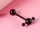 Steel Ear Studs Dumbbell Tongue Nail Body Jewelry Piercing Jewelry Tongue Ring
