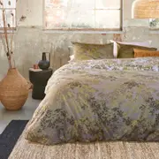 Bedding House Pantalla Green Cotton Quilt Cover Set