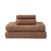Bambury Angove Bath Sheet 80X160cm - Woodrose - Set of 2 Bath Sheet