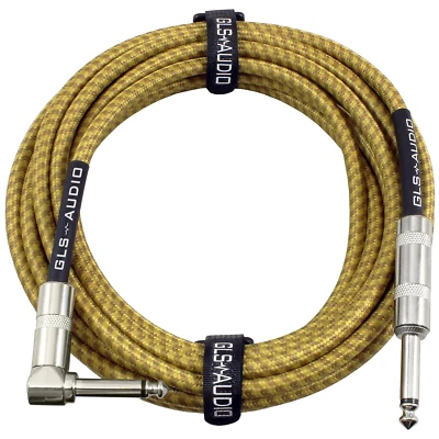 GLS Audio Instrument Cable - Amp Cord for Bass & Electric Guitar - Straight