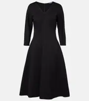 ['S Max Mara] 'S Max Mara Midas jersey midi dress UK 14 black