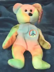 Ty Beanie Baby Peace 102 # Tush, Mint Tag w/ Tag Protector Mixed Colors #PB295