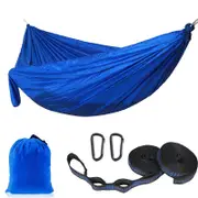 Nevenka Camping Portable Hammocks with 2 Tree Straps for Travel Beach Backyard-Sapphire