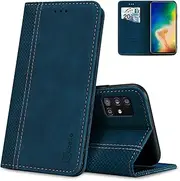 [AKABEILA] Case for Samsung Galaxy A23 5G 4G/M23 5G Mobile Phone Case Leather Flip Case Stand PU Wallet Protective Flip Case Cover Case with [Card Slot] [Stand Function] [Magnetic], Blue