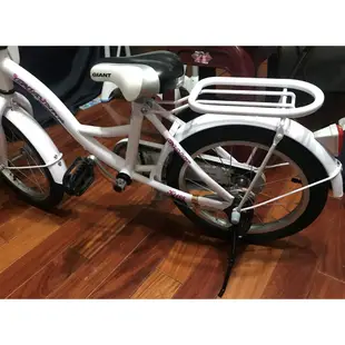 己售出 - 捷安特GIANT KJ165 白色兒童腳踏車 含腳架與全新輔助輪