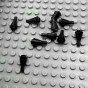 LEGO Cone Part - Black - 1 x 1 Inverted with Bar - QTY x10
