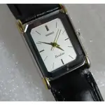 ੈ✿ SEIKO 精工錶 日本製 精品 高級 EXCELINE系列 方型 石英女錶 秀氣典雅大三針 金銀雙色 錶面無刮痕