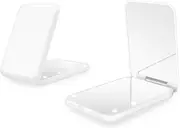 Travel Makeup Mirror with Light, 1X/3X Magnification LED Compact, Portable, Handheld, White Gift