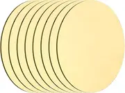 uxcell 8 Pcs Round Brass Plate, 50mm (1.97") Dia Brass Copper Sheets, 0.8mm H62 Brass Copper Plates for Crafts, DIY, Electrical Repairs, Industrial Use