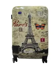 InUSA IUAPC00M-PAR Paris Prints 24 in. Lightweight Hardside Spinner SCRUFFED