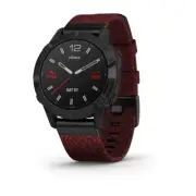 Garmin Fenix 6 Premium Sapphire GPS/GLONASS/GALILEO - HRM MP3 - 47 mm - Red Band