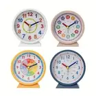 Plastic Alarm Clock Children Learning Clock Learning Clock Metal Orange