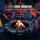 36 Inch Round Steel Fire Pit Ring Outdoor Campfire Ring DIY Firepit