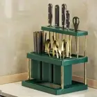 Plastic Cutlery Drying Rack Space Saving Chopstick Storage Rack Countertop