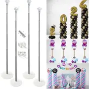 Balloon Column Stand Kit Set of 4, 7ft Height Adjustable Balloon Arch Kit wit...