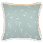 Cushion Cover-Coastal Fringe-Palm Cove Seafoam-60cm x 60cm