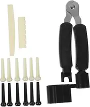 COMNESTBI 1 Set Acoustic Guitar Bridge Pins Parts Pegs Rosewood Acoustic Guitar Accessories Replacement Tailpiece Guitars Pin Peg for Guitar Acoustic Guitar Pin Guitar Pins Beef Bone