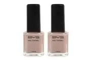 2x BYS Tempting Taurus Nail Polish Enamel Lacquer Gloss Quick Drying 14ml Grey
