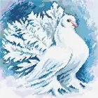 Needlepoint Kit "Dove " Cross stitch kit with Printed Tapestry Canvas