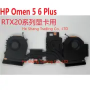 For HP Omen 5 6 Plus 17-CB TPN-C144 Laptop CPU GPU Cooling Fan with Heatsink